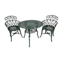 Ver imagem 1 de Jogo de Mesa Aluminio 2 Cadeiras para Varanda Sacada Jardim Piscina