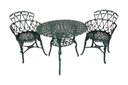 Ver imagem 1 de Jogo de Mesa Aluminio 2 Cadeiras para Varanda Sacada Jardim Piscina