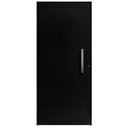 Ver imagem 1 de Porta de Giro Alumínio Preto Lambril c/Puxador 40cm Maxx - 210x70 - Direita