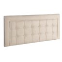 Ver imagem 3 de Painel Cabeceira Estofada para Cama Casal 160 cm Bege Bege