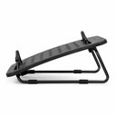 Ver imagem 2 de Descansa Pés Ergonômico Ajustável com Base Antiderrapante ABS Preto - Roal
