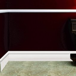 Rodapé de MDF Ultra 12cm x 18mm x 2,40m Barra de Sobrepor com Friso Resistente a Umidade Moldufama 1202 - 4