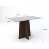 Conjunto Sala de Jantar Mesa 120cm e 4 Cadeiras Ana New Ceval Móveis - 4