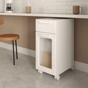 Ver imagem 4 de Balcão Multiuso 8194 1 Porta 1 Gaveta 35cm Branco Bertolini