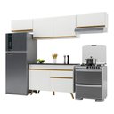 Ver imagem 3 de Cozinha Compacta 4 pç c/ Armário e Balcão MP3697 Veneza GW Multimóveis Branca