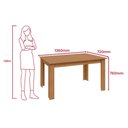 Ver imagem 6 de Conjunto Sala de Jantar Mesa Easy Line com 6 Cadeiras Linho Amêndoa
