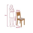 Ver imagem 7 de Conjunto Sala de Jantar Mesa Easy Line com 6 Cadeiras Linho Amêndoa