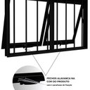 Ver imagem 5 de Janela de Alumínio Máximo Ar Duplo Horizontal com Grade 60x100cm Lucasa Ideale Preto