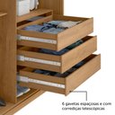 Ver imagem 7 de Guarda-Roupa 6 Portas 6 Gavetas 100% MDF Zeus Yescasa Marrom/Marromle/Off-White