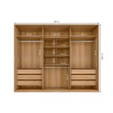 Ver imagem 4 de Guarda-roupa 6 Portas 6 Gavetas 100% Mdf Zeus Yescasa