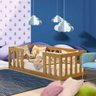 Cama Cercadinho de Chão Infantil Montessori Nogueira Cuko Jm Móveis - 1