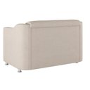 Ver imagem 4 de Namoradeira Elegante 2 Lugares Sala de Estar – Balaqui Decor Cor:Bege