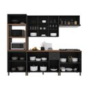 Ver imagem 3 de Armário de Cozinha Modulada Completa Fidelitá Nara 100% MDF 5 Peças 270cm 14 Portas 2 Gavetas com