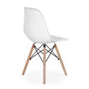 Ver imagem 3 de Conjunto Mesa Eames Preta 110cm e 4 Cadeiras Eames Pp Branca