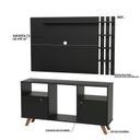 Ver imagem 4 de Rack com Painel para Tv até 32 Polegadas 2 Portas e Pés Retrô Netmobil - Preto