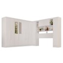 Ver imagem 2 de Guarda-Roupa de Canto com Espelho Modulado 11 Portas 2 Gavetas Brasil Branco