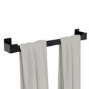 Ver imagem 6 de Porta Toalha Banho Suporte Banheiro Toalheiro Preto ELG