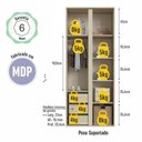 Ver imagem 7 de Conjunto Quarto de Bebê Completo Berço com Colchão Guarda-Roupas Cômoda
