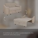 Ver imagem 5 de Sofá Cama Retrátil 158cm 2 Lugares Betim