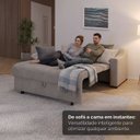 Ver imagem 4 de Sofá Cama Retrátil 158cm 2 Lugares Betim
