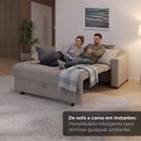 Ver imagem 4 de Sofá Cama Retrátil 158cm 2 Lugares Betim
