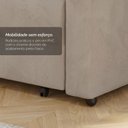 Ver imagem 6 de Sofá Cama Retrátil 158cm 2 Lugares Betim