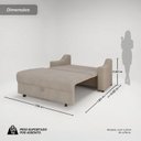 Ver imagem 3 de Sofá Cama Retrátil 158cm 2 Lugares Betim