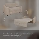 Ver imagem 5 de Sofá Cama Retrátil 158cm 2 Lugares Betim