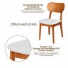 Conjunto Mesa Áustria com 4 Cadeiras Madeira Maciça, Multilaminada e Estofada Letícia  - 16