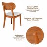 Conjunto Mesa Áustria com 4 Cadeiras Madeira Maciça, Multilaminada e Estofada Letícia  - 14