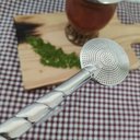 Ver imagem 7 de Bomba para Tomar Chimarrão Mate Inox Mil Furos 24cm Bortonaggio Chima Bojo Rosca Escovinha