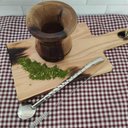 Ver imagem 5 de Bomba para Tomar Chimarrão Mate Inox Mil Furos 24cm Bortonaggio Chima Bojo Rosca Escovinha