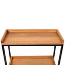 Ver imagem 2 de Carrinho Aparador Adega Bar Café Madeira Maciça Industrial