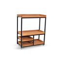 Ver mais imagens de Carrinho Aparador Adega Bar Café Madeira Maciça Industrial