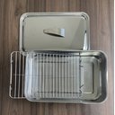 Ver imagem 3 de Assadeira Multiuso com Tampa e Grelha em Inox Cozinha Forma