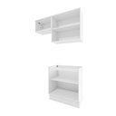 Ver imagem 3 de Lavanderia Modulada Kappesberg Celeste 3 Peças Branco/verde 140cm