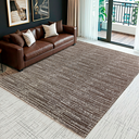 Ver imagem 1 de Tapete Sala Quarto Grande Mesclado 2,00 X 3,00m Antiderrapante Minimalista Marrom Cru Rústico