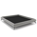 Ver imagem 2 de Cama King Base Box 193x203cm Pés de Ferro Cold P02 Veludo Cinza - Mpozenato