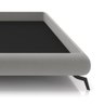 Cama King Base Box 193x203cm Pés de Ferro Cold P02 Veludo Cinza - Mpozenato - 6