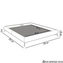 Ver imagem 4 de Cama King Base Box 193x203cm Pés de Ferro Cold P02 Veludo Cinza - Mpozenato