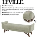 Ver imagem 3 de Puff Recamier 160 cm Pes Madeira Leville Veludo SL 940 Peer