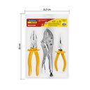 Ver imagem 3 de Kit de Ferramentas Tramontina com Alicate de Pressão 10" Alicate Universal 8" e Alicate Bico Meia Ca