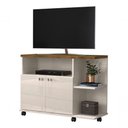 Ver imagem 1 de Rack para TV Lisboa 40" 90cm MDP Off White Canela Lukaliam Móveis