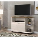 Ver imagem 2 de Rack para TV Lisboa 40" 90cm MDP Off White Canela Lukaliam Móveis
