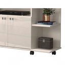 Ver imagem 3 de Rack para TV Lisboa 40" 90cm MDP Off White Canela Lukaliam Móveis