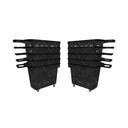 Ver imagem 1 de Kit - 10 Cestos Grande com Rodízio D300 Cód. 3300 Preto - Della Plast