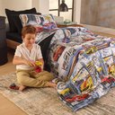 Ver imagem 2 de Jogo de Cama Infantil Solteiro 100% Algodão Estampado 3pçs Race Vivaldi Kids