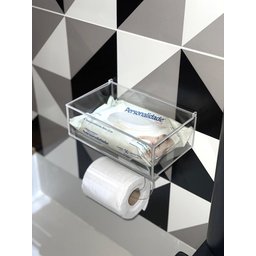 Suporte De Papel Higiênico C/ Dispenser De Lenços Umedecidos - 2