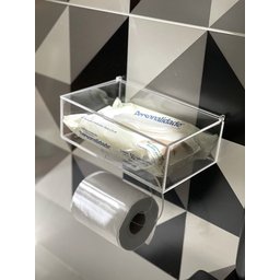 Suporte De Papel Higiênico C/ Dispenser De Lenços Umedecidos - 6