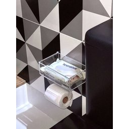 Suporte De Papel Higiênico C/ Dispenser De Lenços Umedecidos - 7